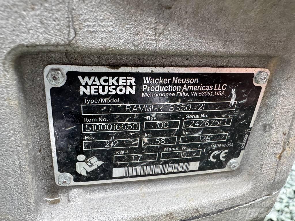 Wacker Neuson BS50-2 Пробки