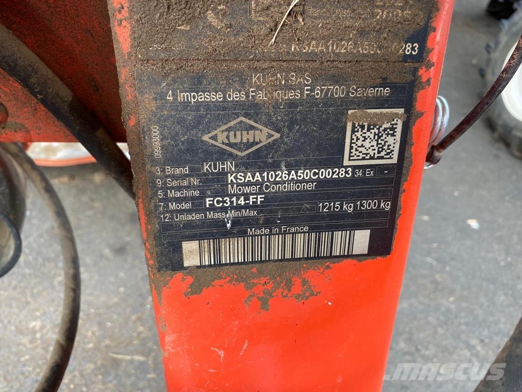 Kuhn FC 314 FF Косачки за монтиране и теглене