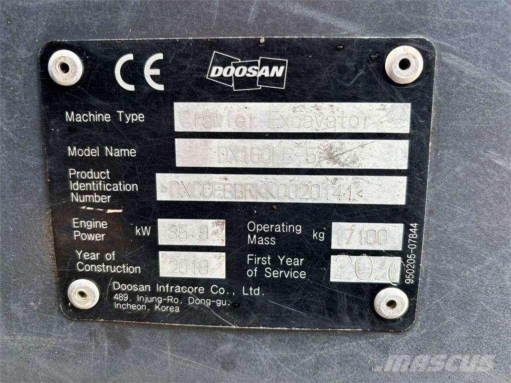 Doosan DX160HLC-5 Верижен екскаватор
