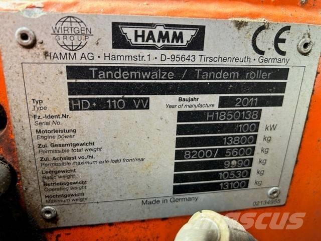 Hamm HD 110 Двойни барабанни ролки
