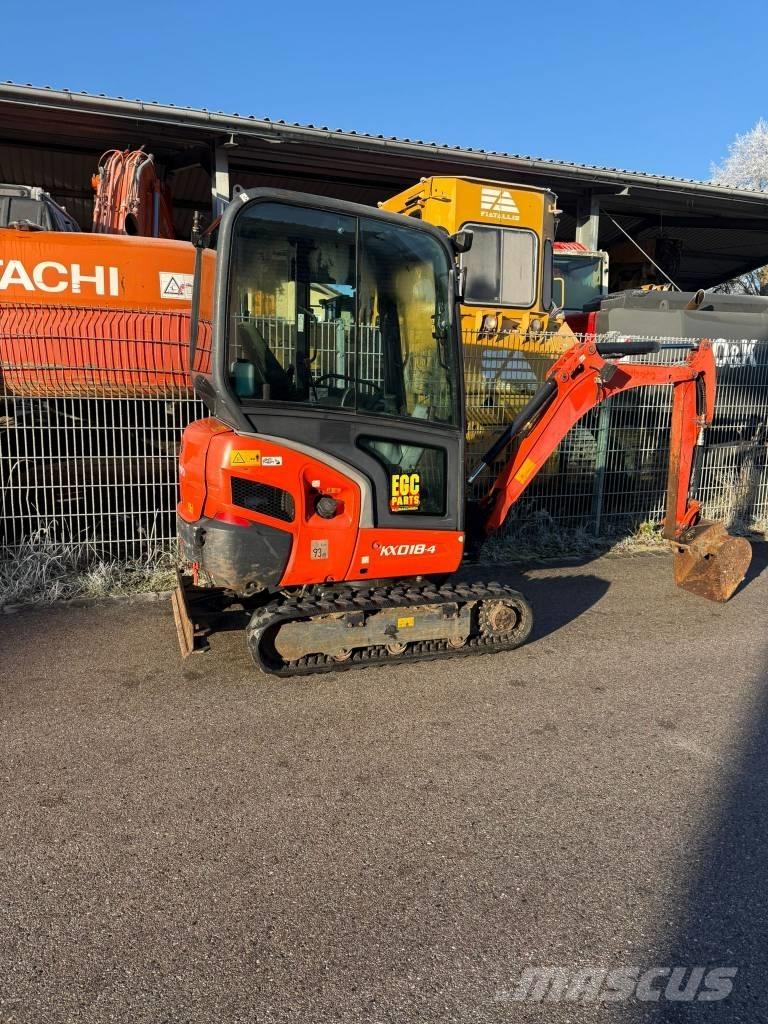Kubota KX 018-4 Мини екскаватори < 7 т