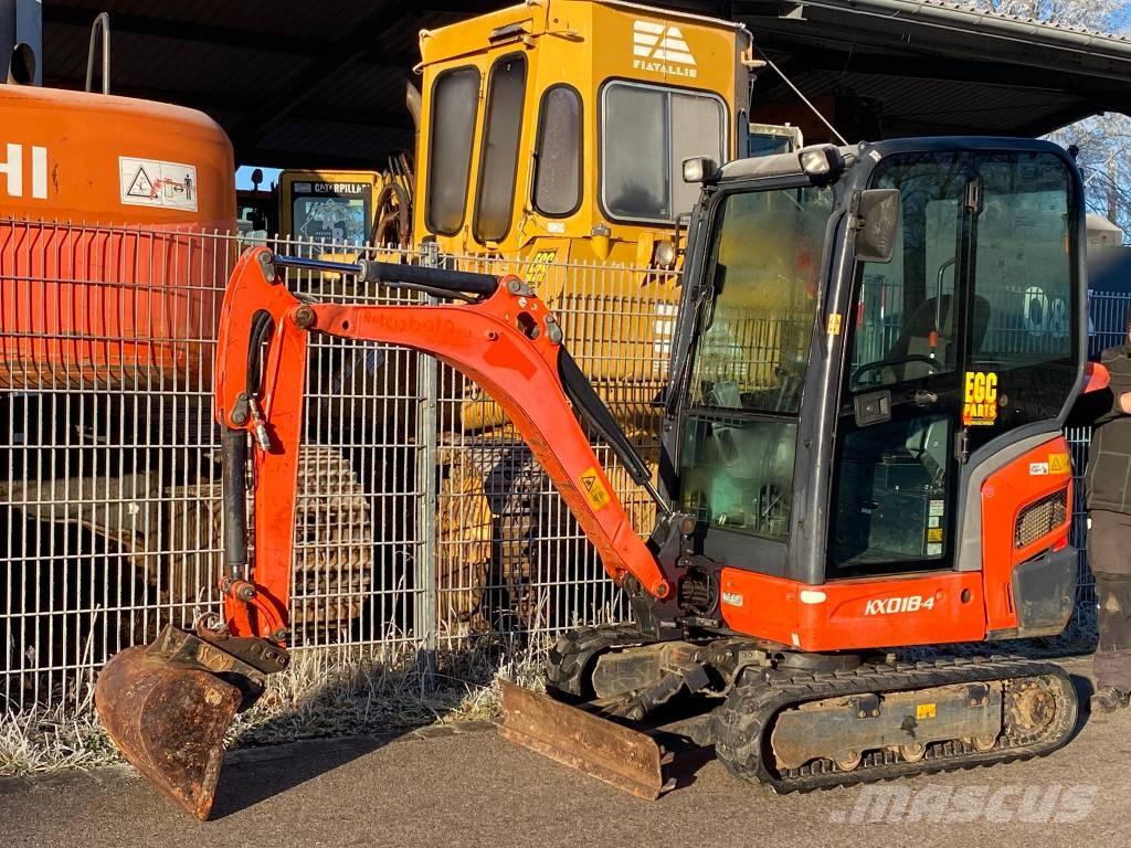 Kubota KX 018-4 Мини екскаватори < 7 т