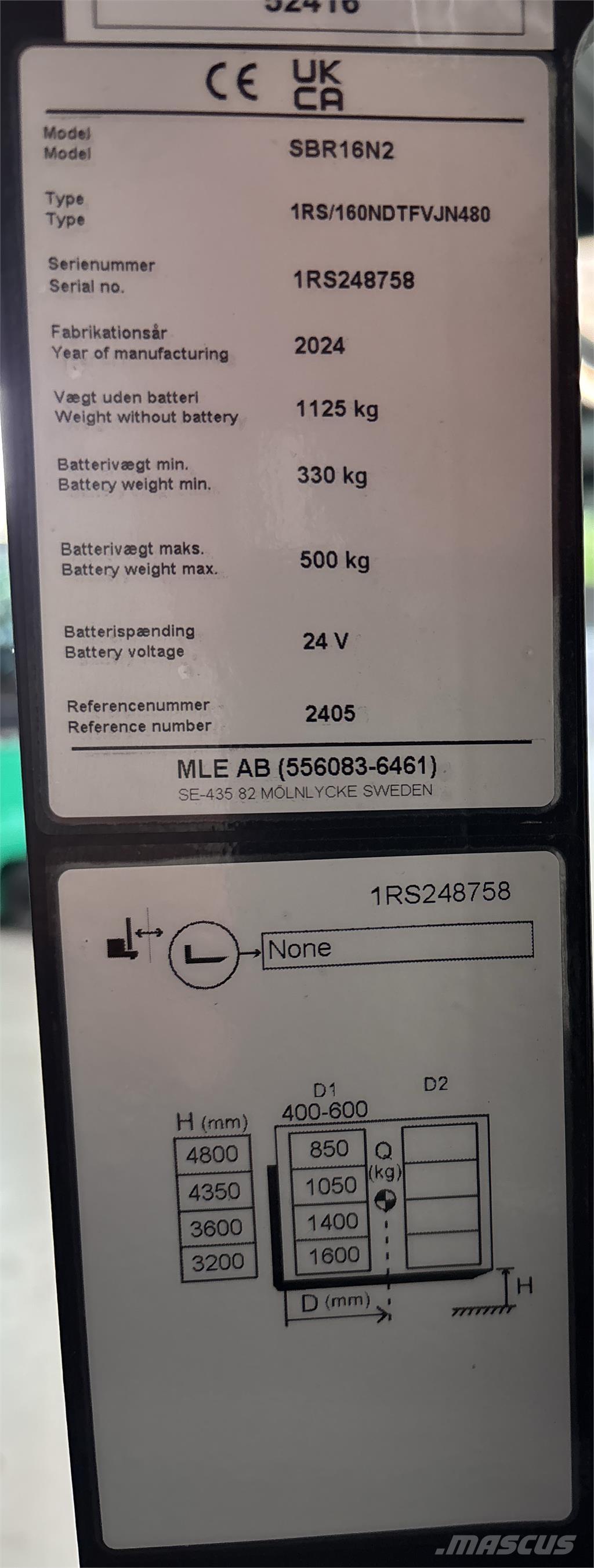 Mitsubishi SBR16N2 Самоходни товарачи