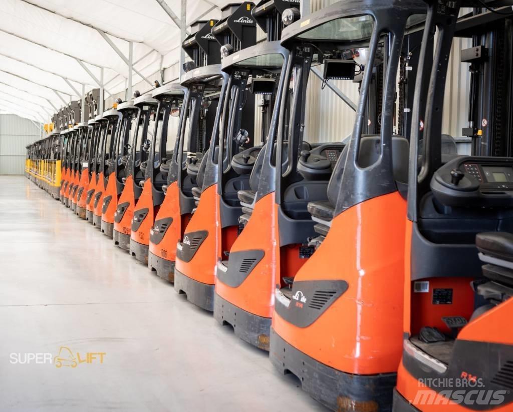 Linde R14-01 Ретрак/ Високоповдигач с изместване на вилката напред