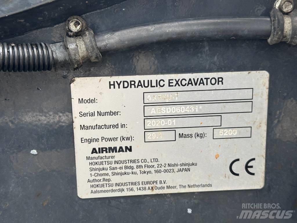 Airman AX 55 Мини екскаватори < 7 т