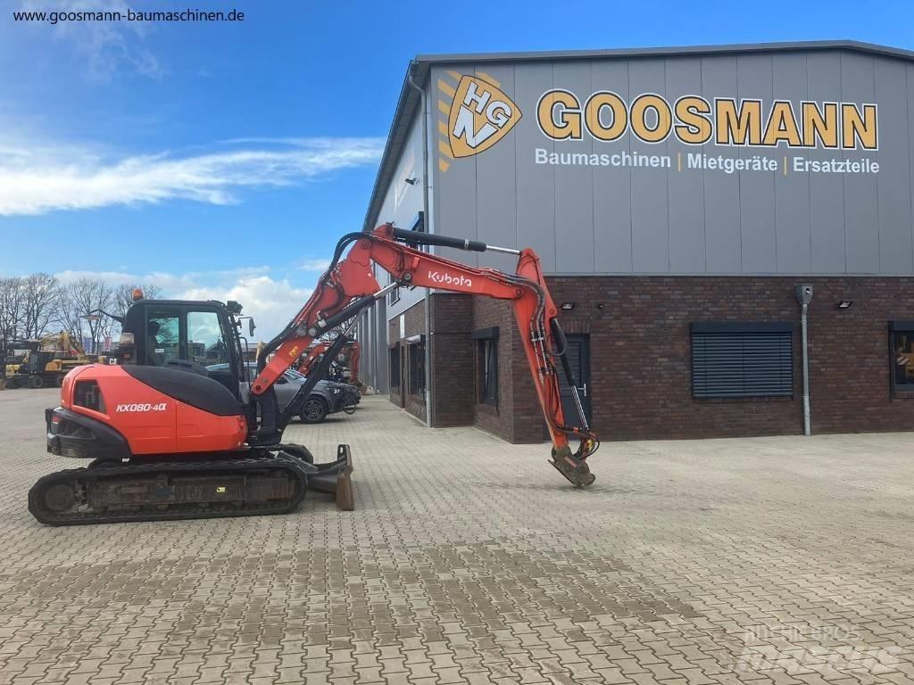 Kubota KX080-4a Средни екскаватори 7т - 12т