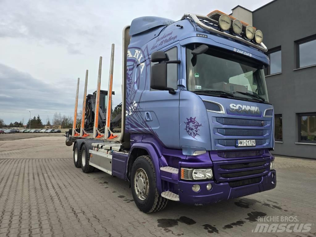 Scania R 580 За превоз на дървени трупи