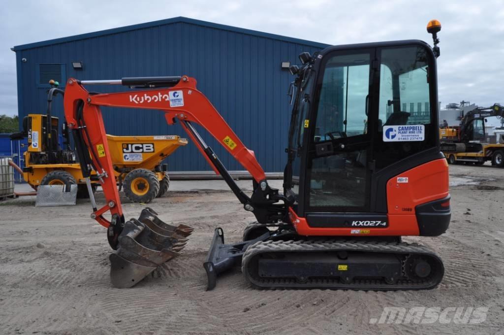 Kubota KX 027-4 Мини екскаватори < 7 т