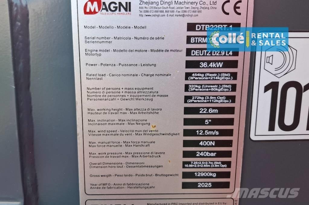 Magni DTB 22 RT | 2025 Телескопични повдигачи
