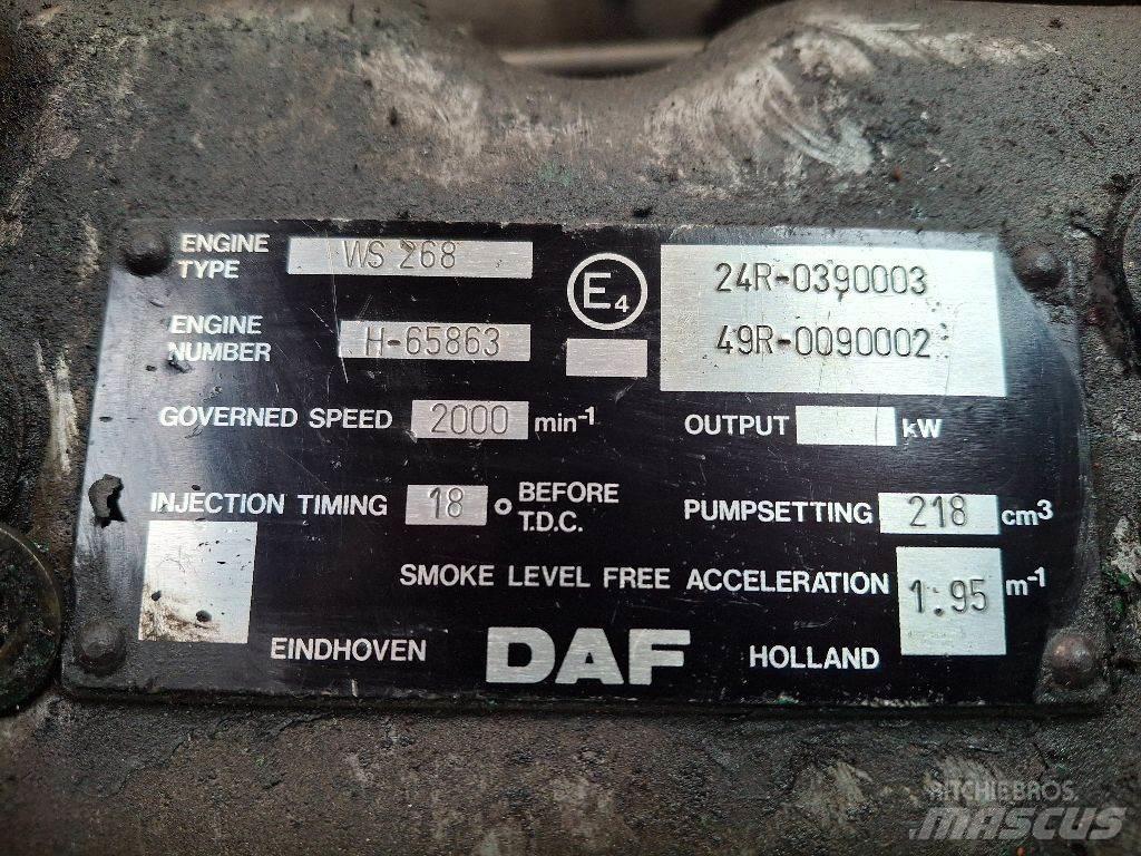 DAF WS268 Двигатели