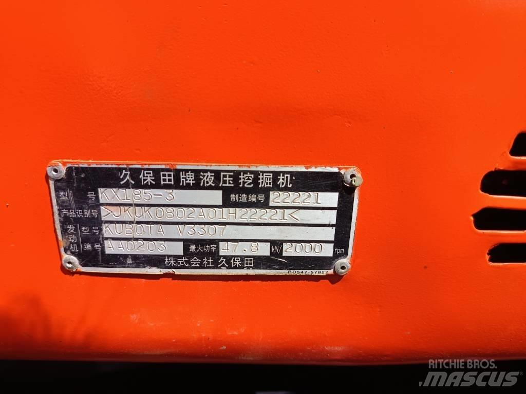 Kubota KX 185 Средни екскаватори 7т - 12т
