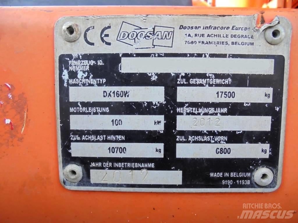 Doosan DX 160 W Колесни екскаватори