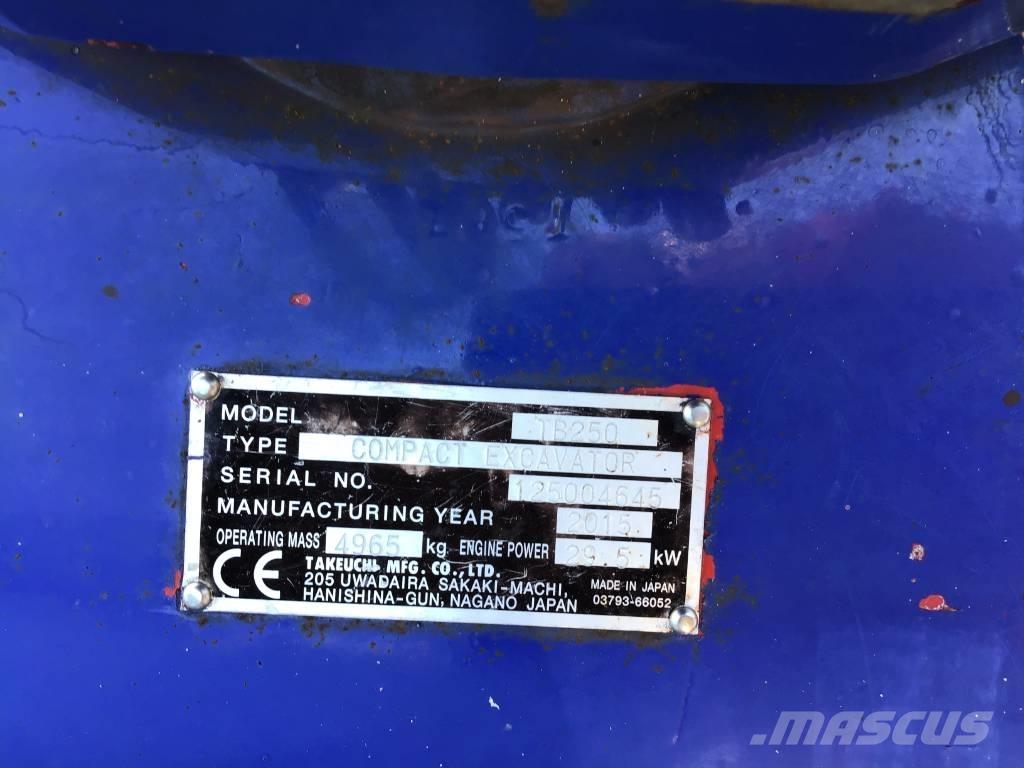 Takeuchi TB 250 Мини екскаватори < 7 т