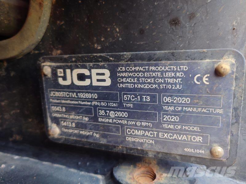 JCB 57 C-1 Мини екскаватори < 7 т