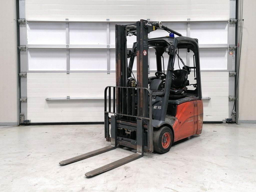 Linde E16C-01 Електрически вилични кари-повдигачи