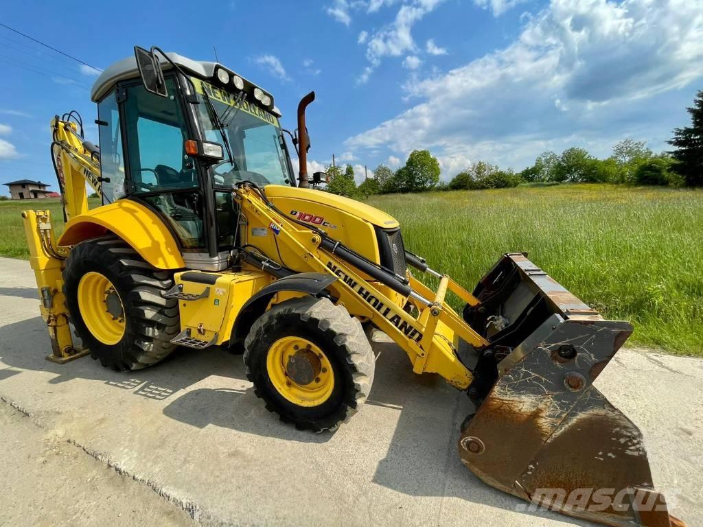 New Holland B 100 C Товарач със заден ексватор
