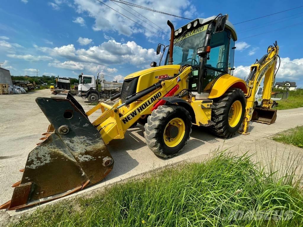New Holland B 100 C Товарач със заден ексватор