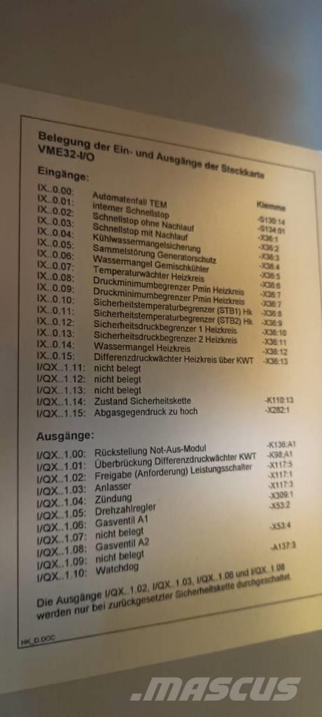 MWM TBG 620 V16 K Газови генератори
