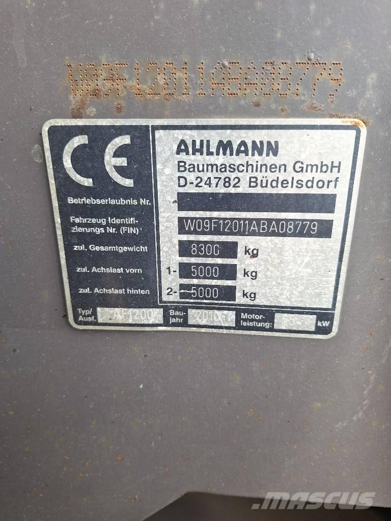 Ahlmann AF 1200 Колесни товарачи