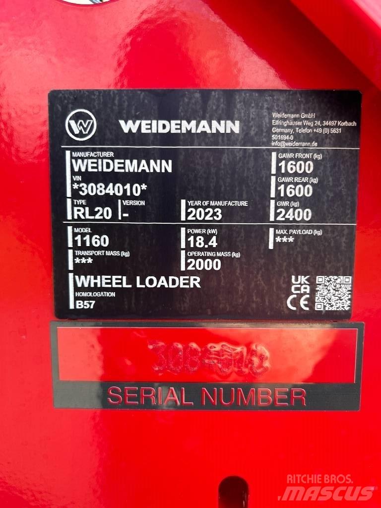 Weidemann 1160 Многофункционални товарачи