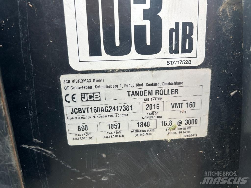 JCB VMT160-80 Двойни барабанни ролки
