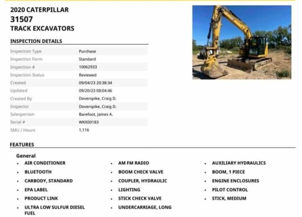 CAT 315 Верижен екскаватор