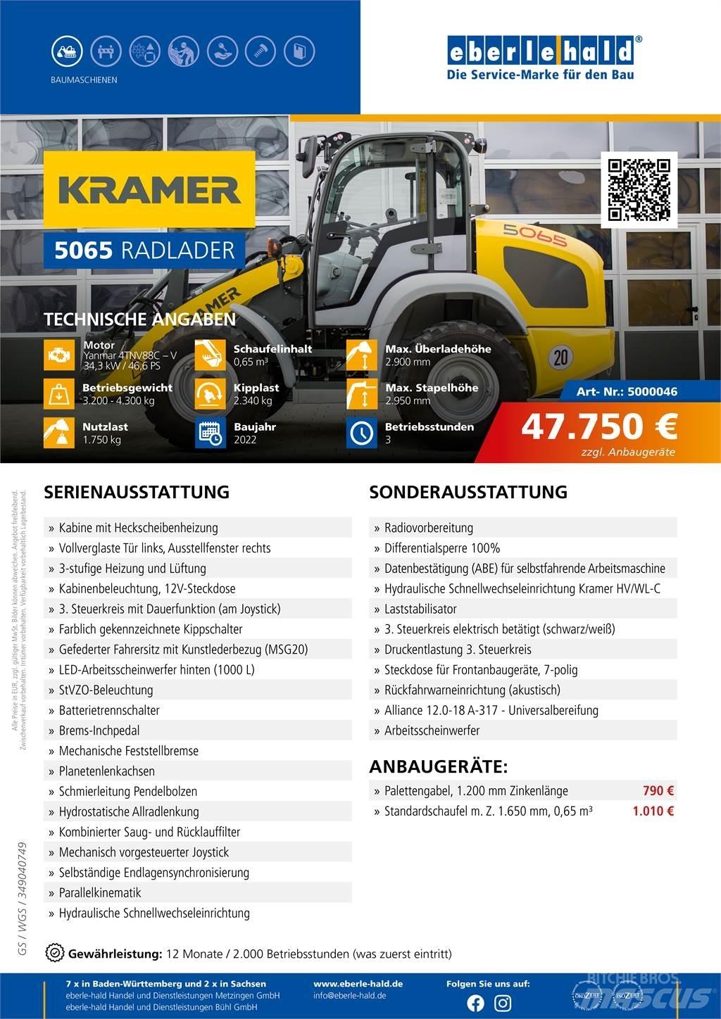 Kramer 5065 Колесни товарачи