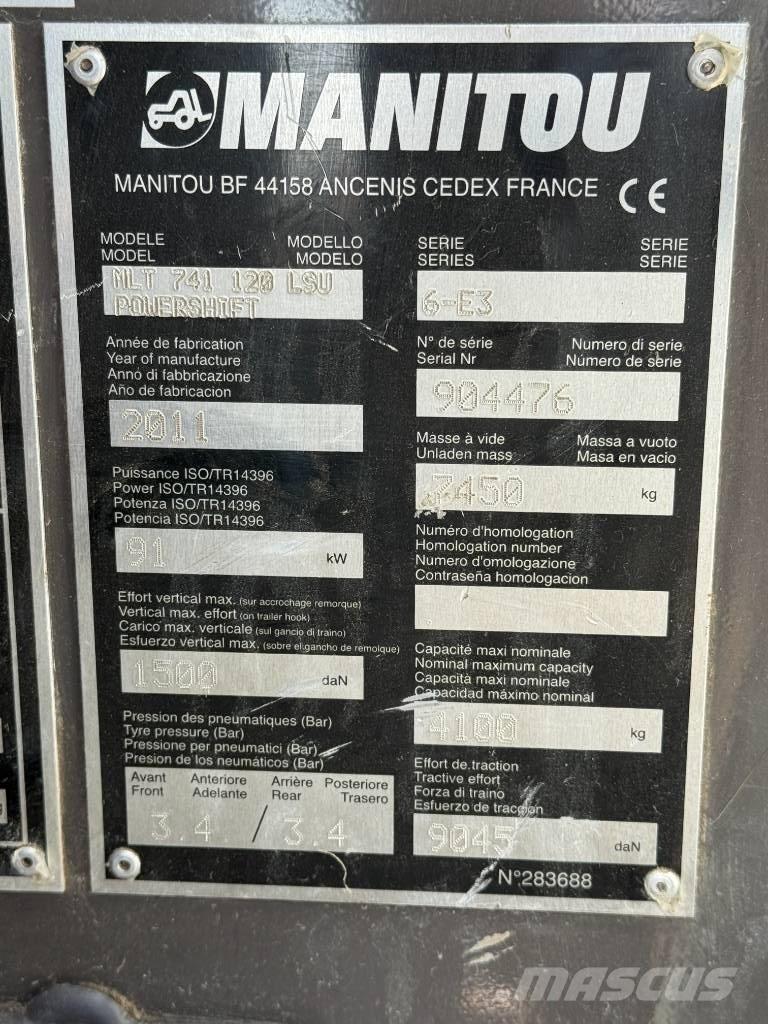 Manitou MLT 741-120 Телескопични товарачи