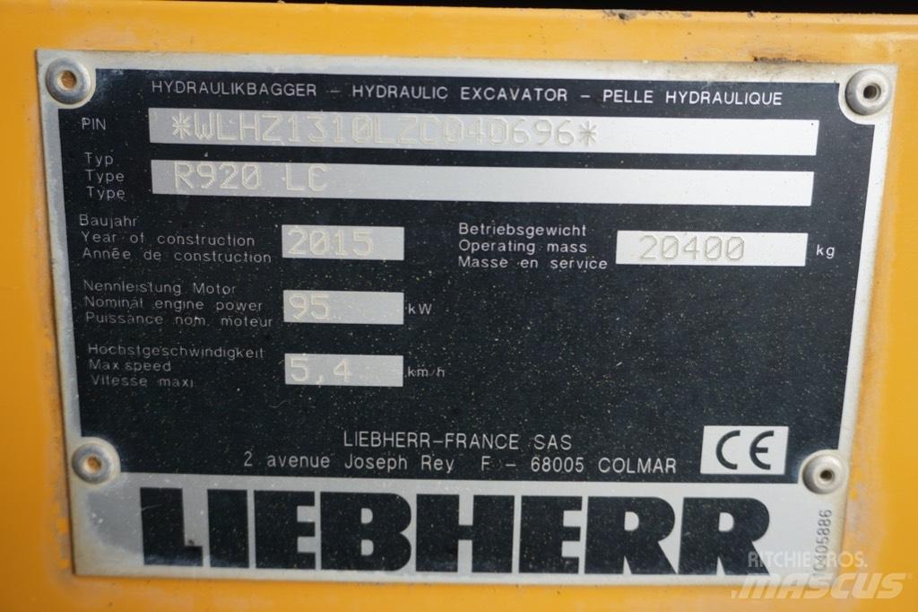Liebherr R 920 LC Верижен екскаватор