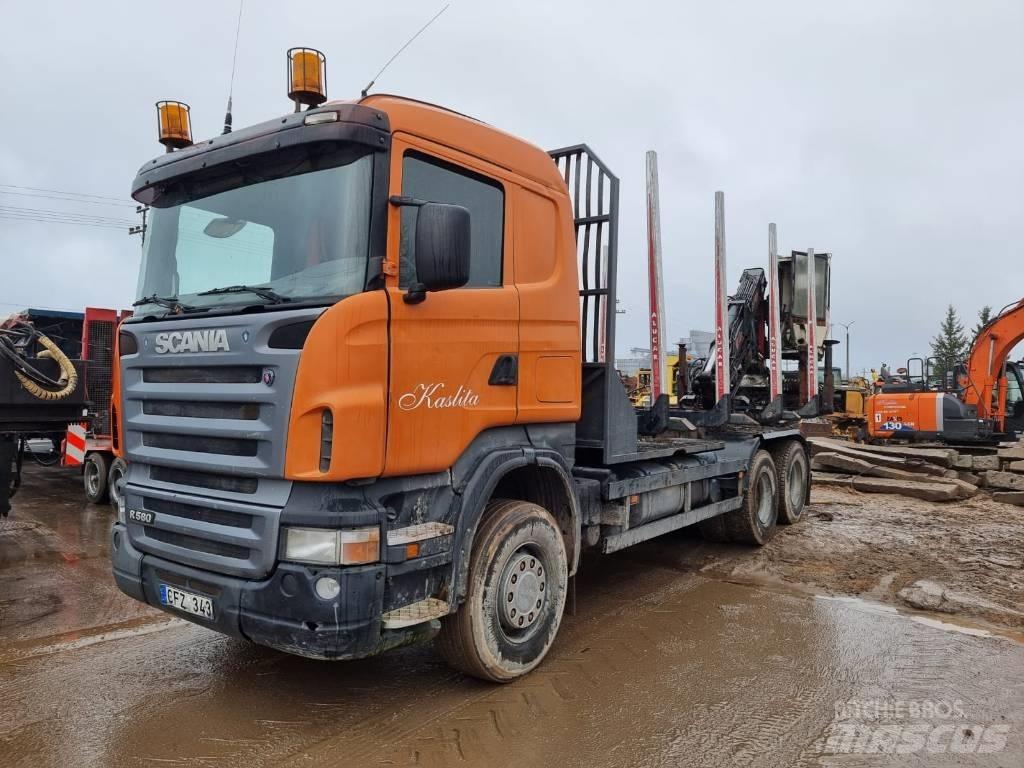 Scania R 580 За превоз на дървени трупи
