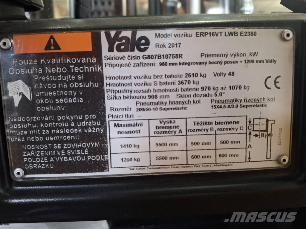 Yale ERP 16 VT Електрически вилични кари-повдигачи