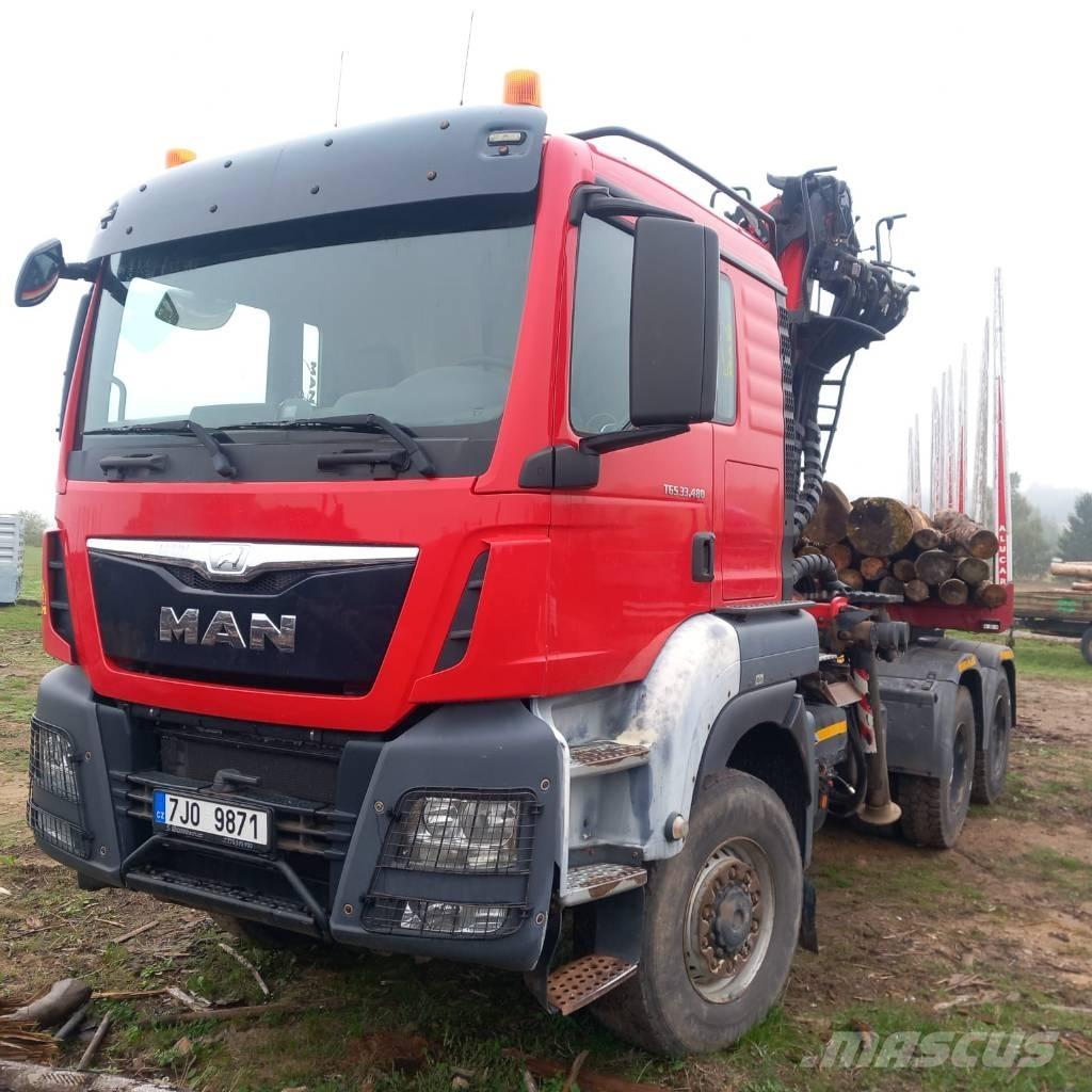 MAN TGS 13.480 За превоз на дървени трупи
