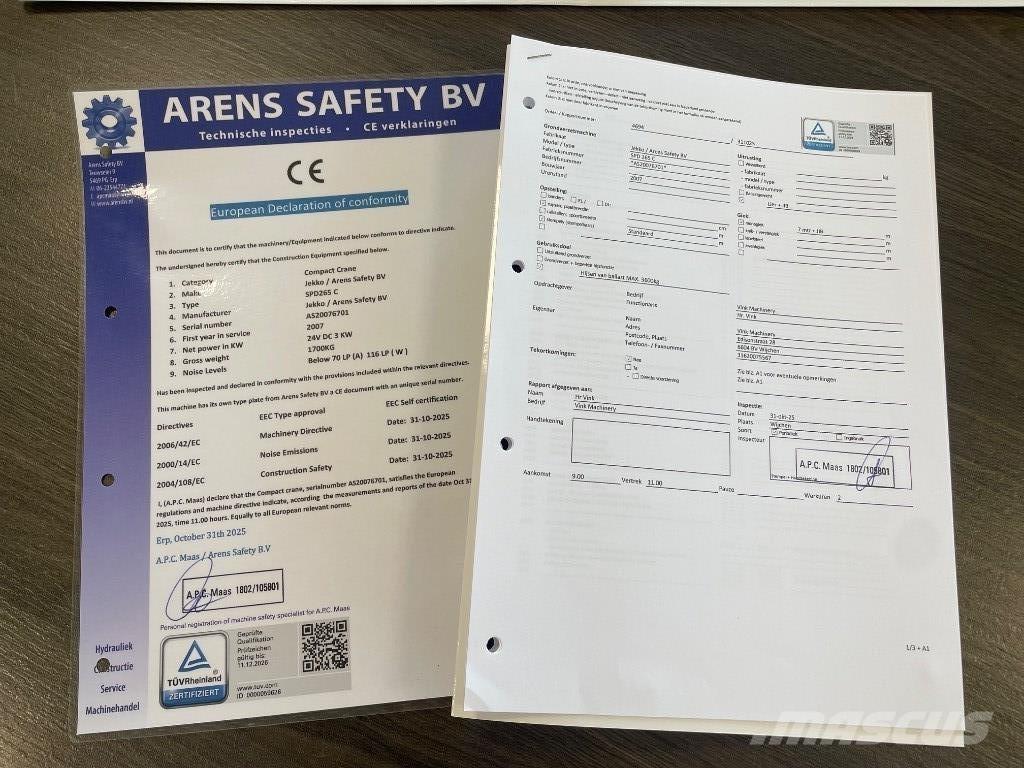 Jekko SPD 265 C  SOLD Мини кранове