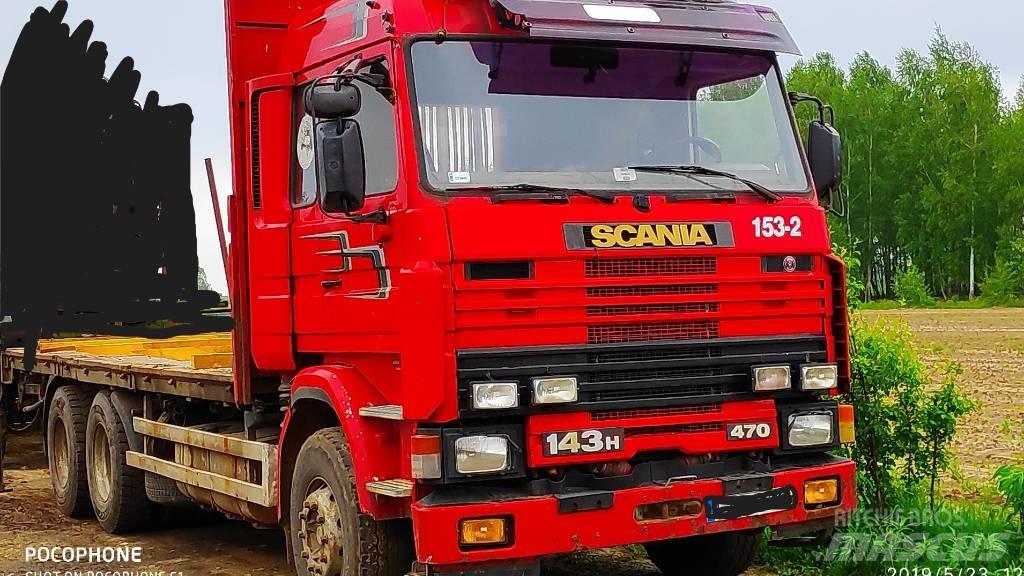 Scania 143 H 470 За превоз на дървени трупи