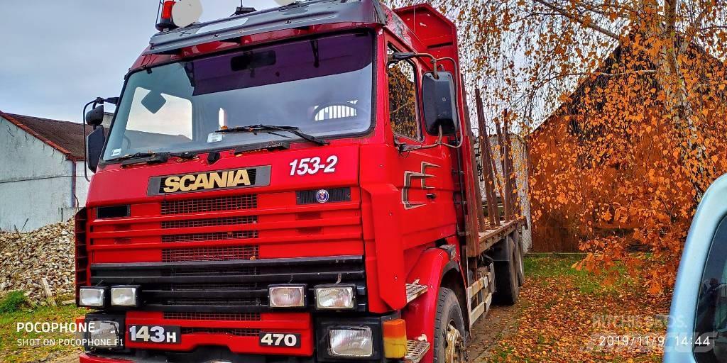 Scania 143 H 470 За превоз на дървени трупи