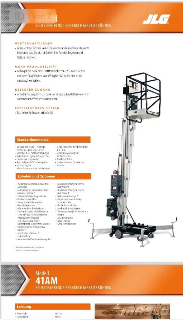 JLG 41 AM Вертикални мачтови повдигачи
