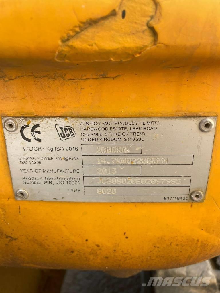 JCB 8020 Мини екскаватори < 7 т
