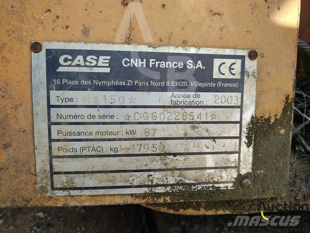 CASE WX 150 Колесни екскаватори