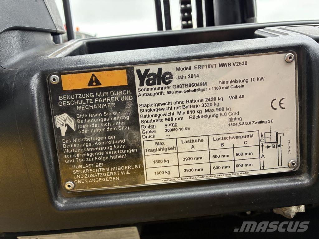 Yale ERP 18VT Електрически вилични кари-повдигачи