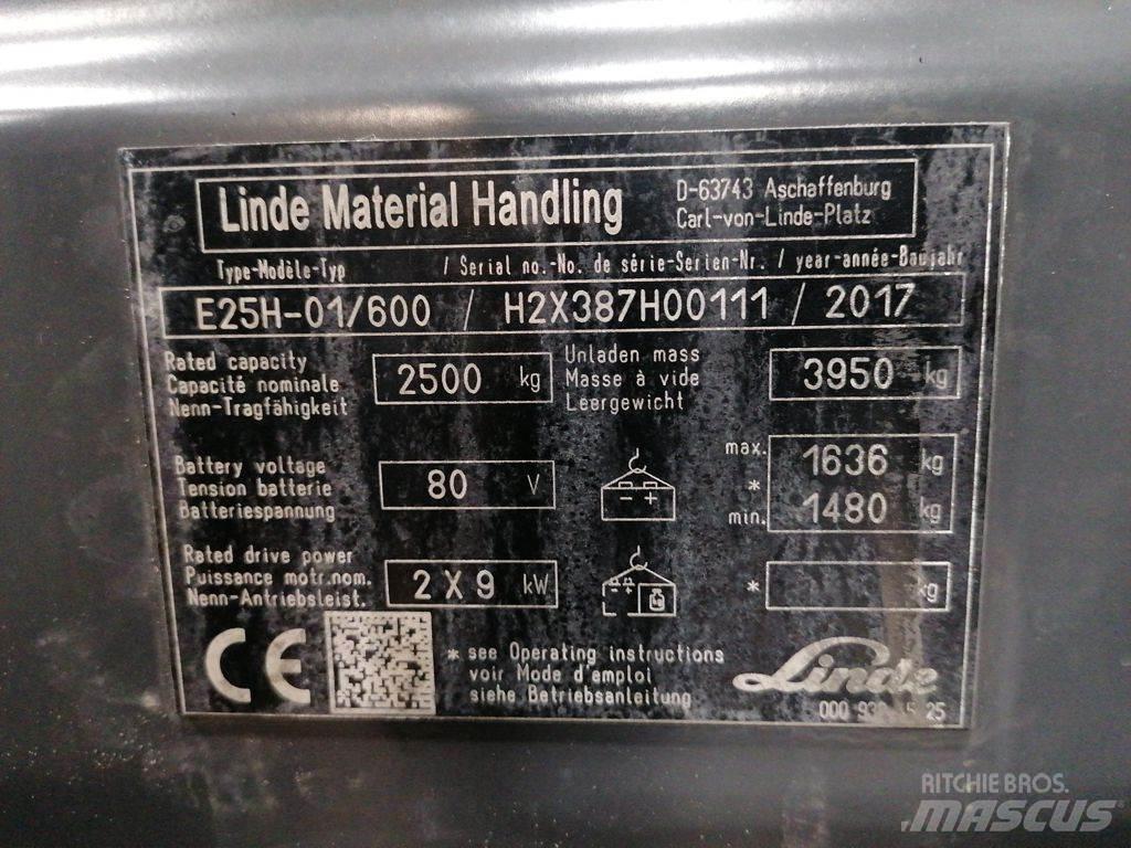 Linde E25H-01/600 Електрически вилични кари-повдигачи