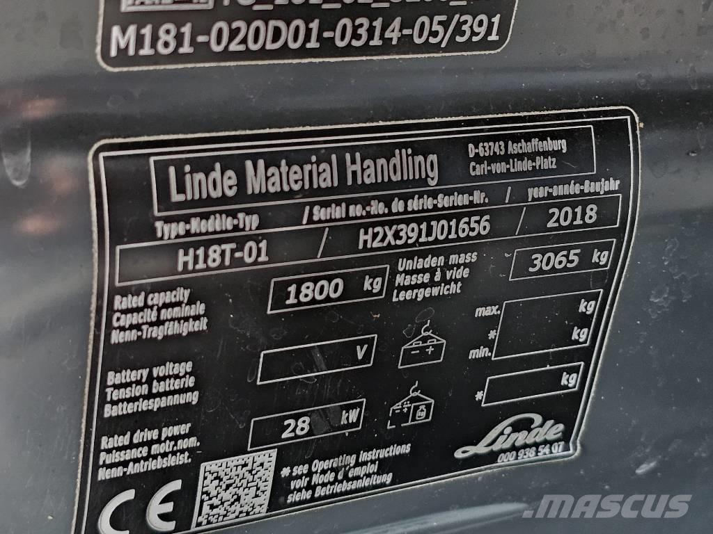 Linde H18T-01 Камиони с АГУ