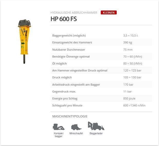Indeco HP 600 FS Чукове/Раздробители
