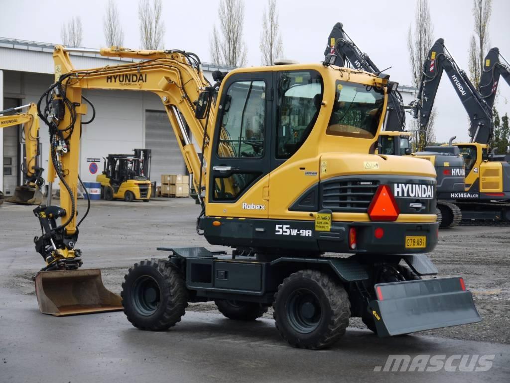 Hyundai R 55W-9A Колесни екскаватори