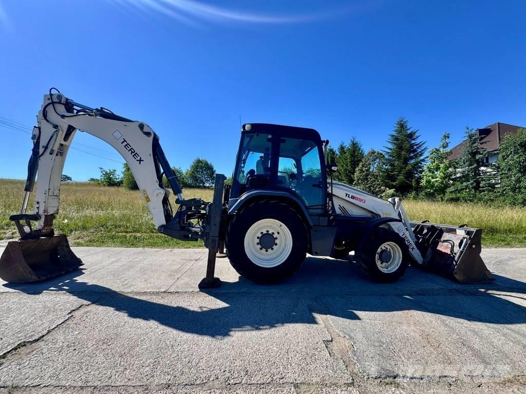 Terex 890 SM Товарач със заден ексватор