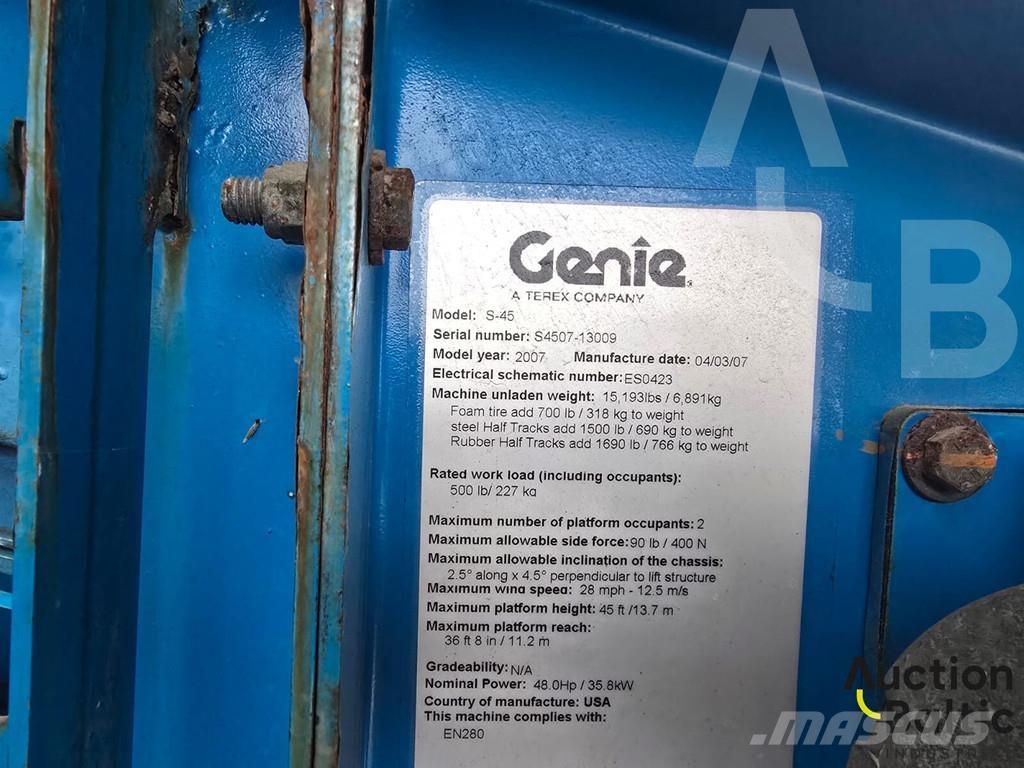 Genie S 45 Съчленени стрелови подемници