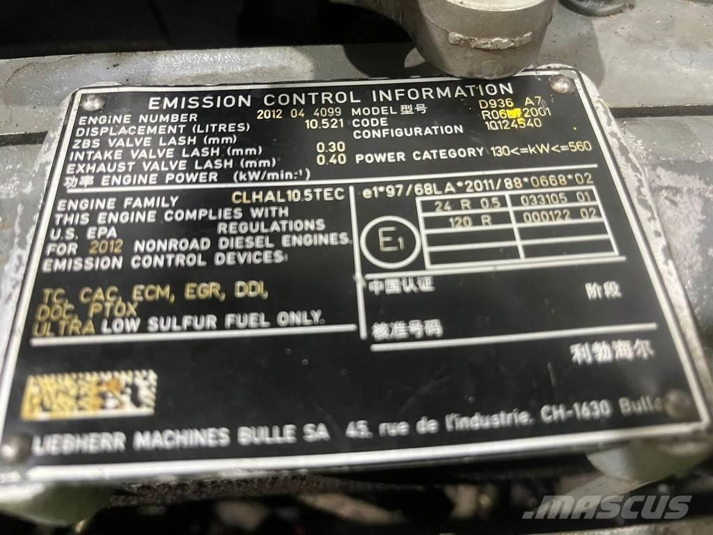 Liebherr D936 A7 Двигатели