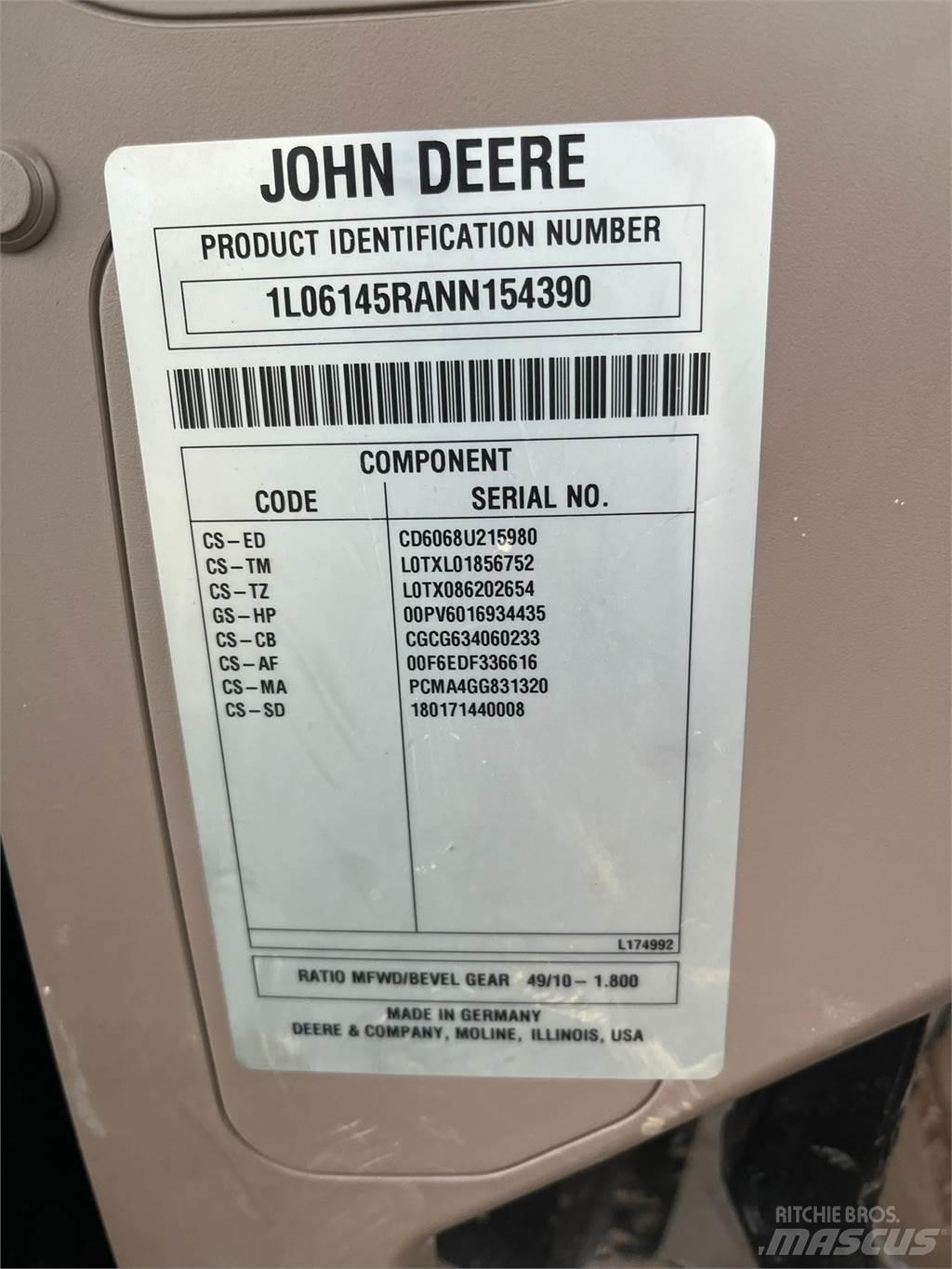 John Deere 6r145 Трактори
