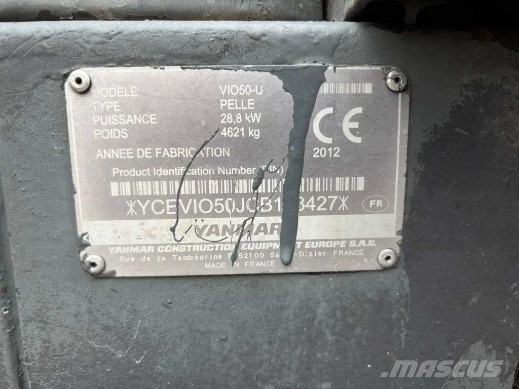 Yanmar VIO50-U Мини екскаватори < 7 т