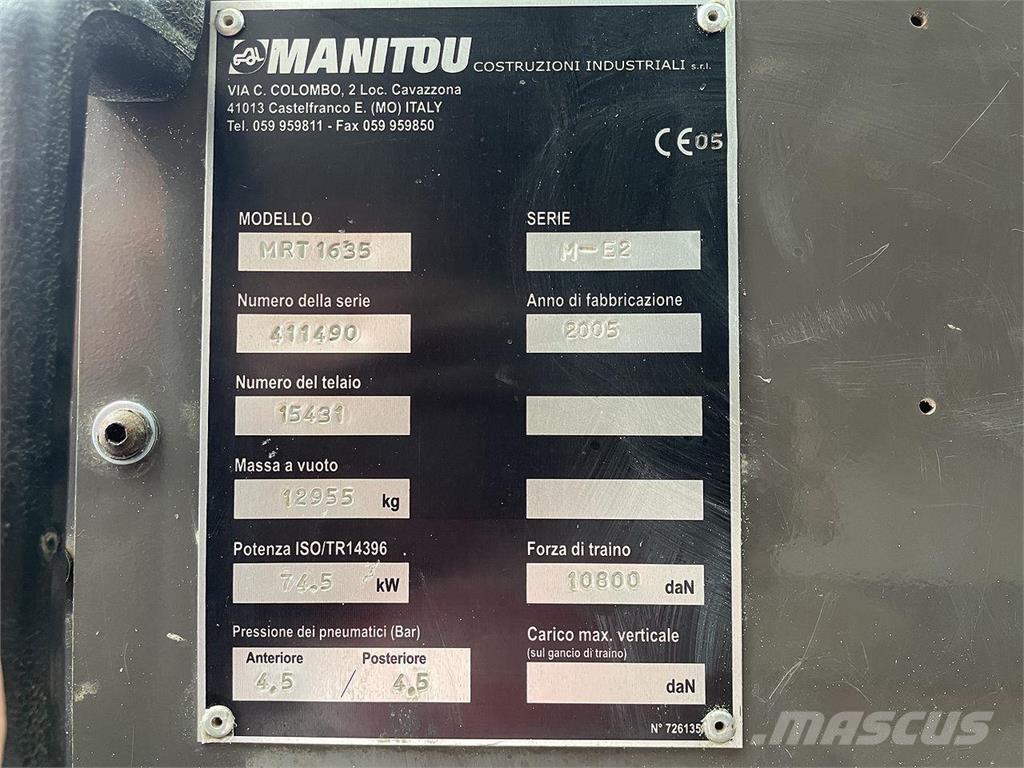 Manitou MRT1635 Телескопични товарачи
