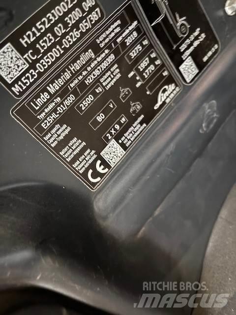 Linde E25/600HL Електрически вилични кари-повдигачи